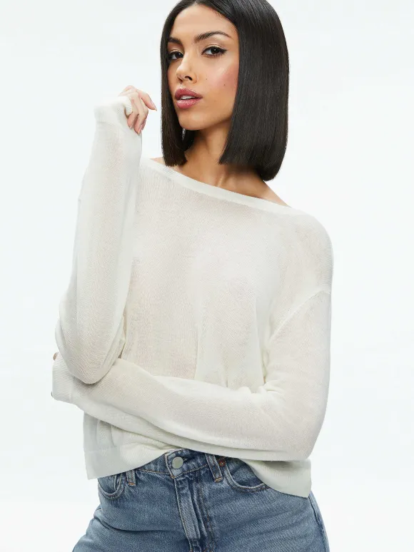 Akers Reversible Pullover | Alice and Olivia Sale