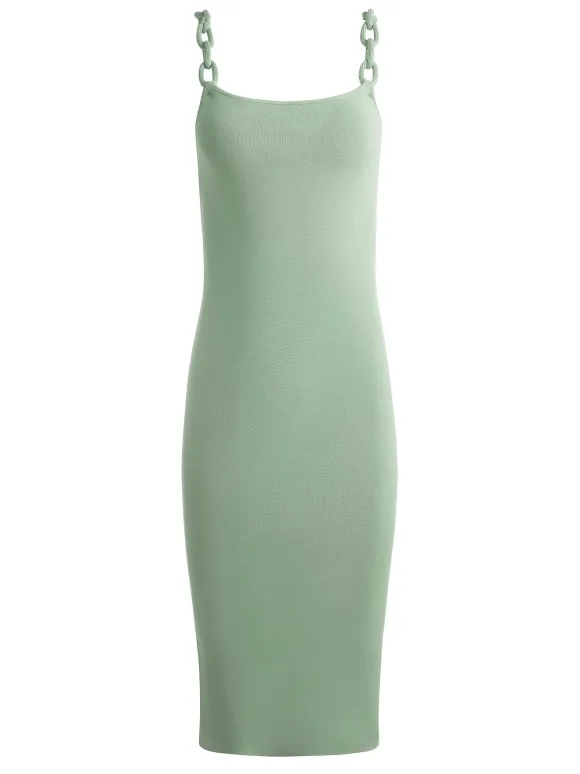 Alina Looped Straps Midi Dress | Alice and Olivia New