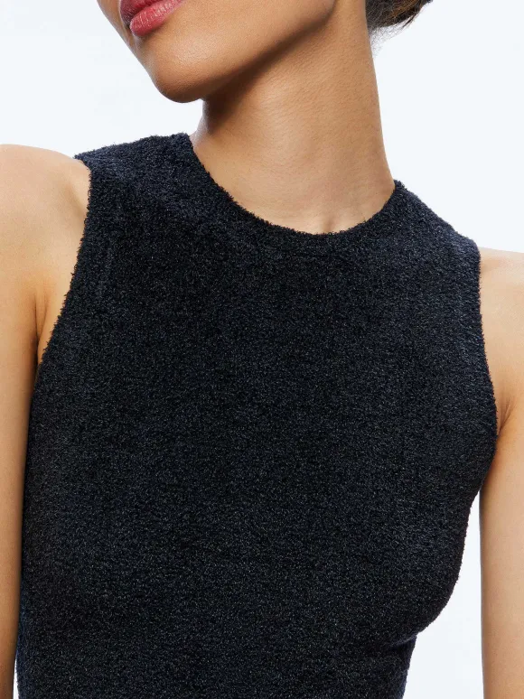 Amity Sleeveless Cropped Tank | Alice and Olivia Shop