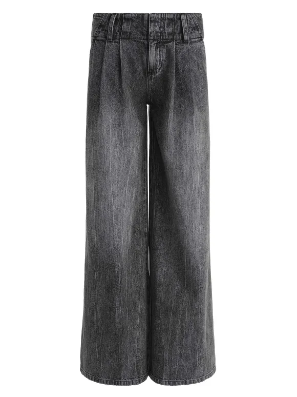 Anders Low Rise Pleated Jean | Alice and Olivia Fashion