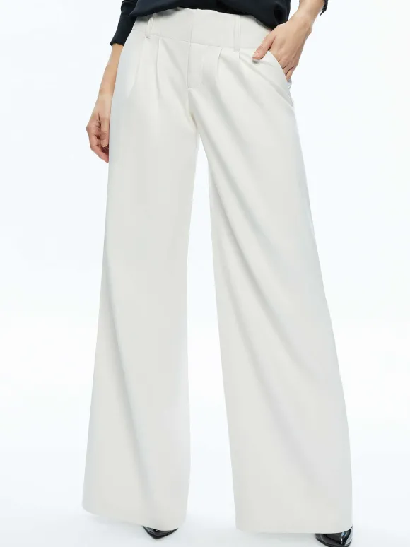 Anders Vegan Leather Low Rise Pant | Alice and Olivia Cheap