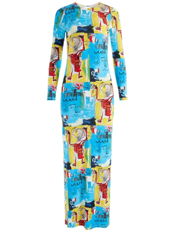 A+O X Basquiat Delora Maxi Dress | Alice and Olivia Flash Sale
