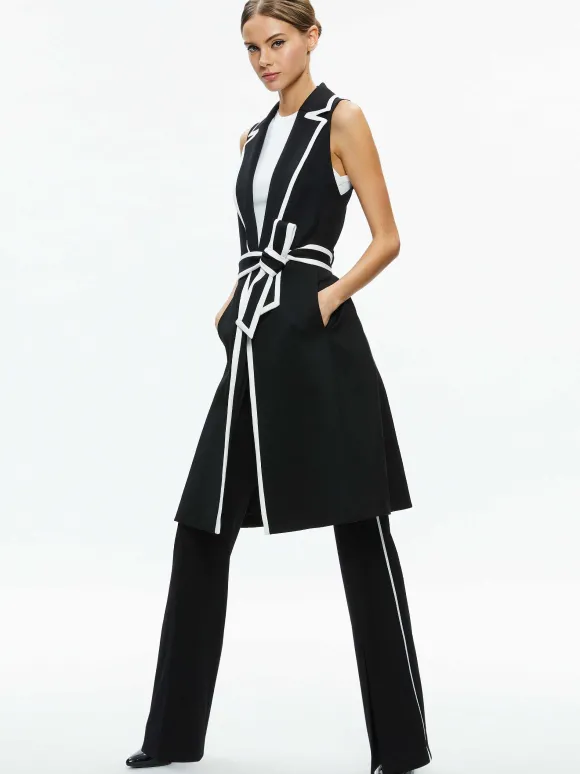 Aubrey Long Trench Vest | Alice and Olivia Sale