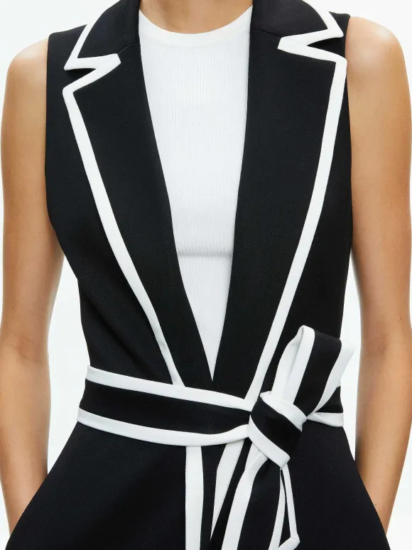Aubrey Long Trench Vest | Alice and Olivia Sale