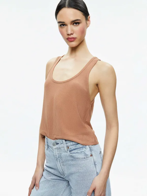 Avril Boxy Tank | Alice and Olivia Discount