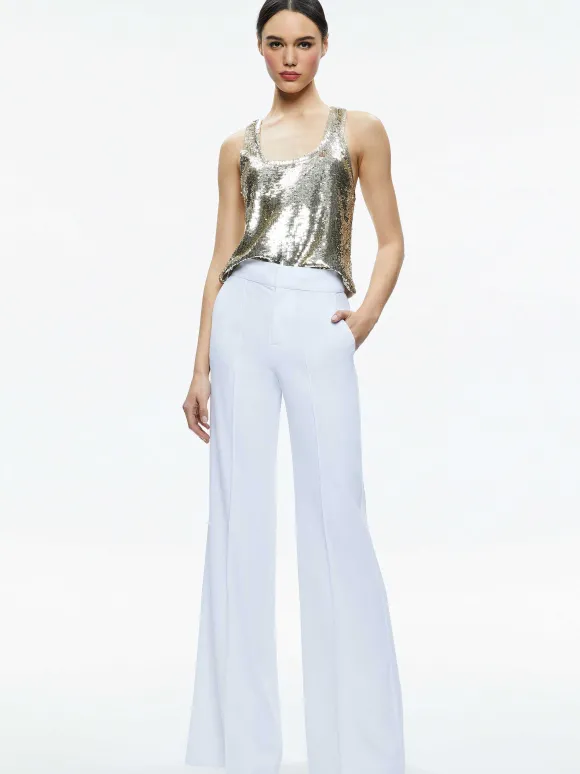 Avril Sequin Boxy Tank | Alice and Olivia Shop