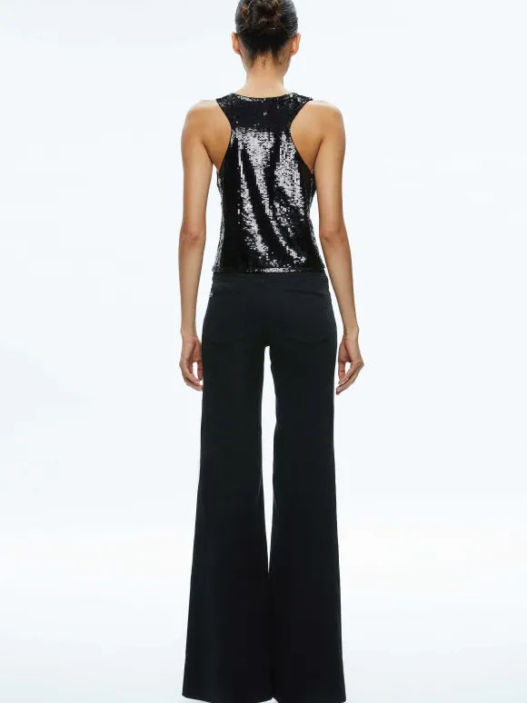 Avril Sequin Boxy Tank | Alice and Olivia Best Sale