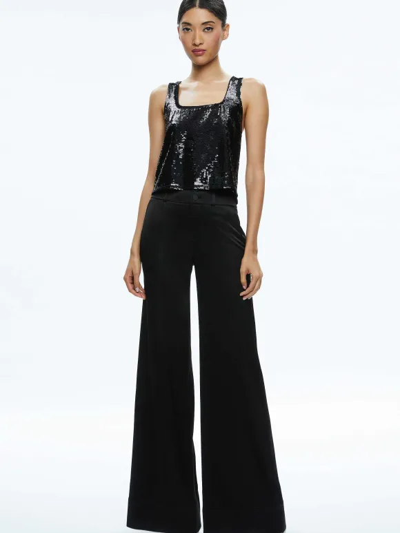 Avril Sequin Boxy Tank | Alice and Olivia Best Sale