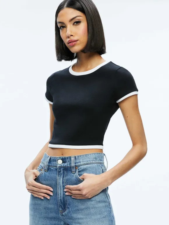 Baby Tee | Alice and Olivia Best Sale