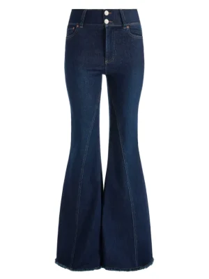 Beautiful Seamed Wide Leg Jean | Alice and Olivia Store