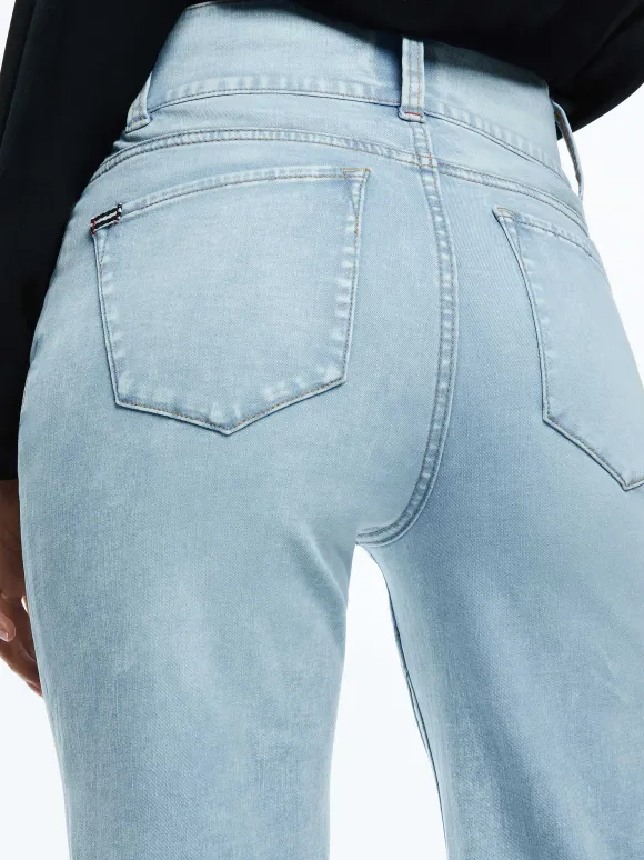 Beautiful Seamed Wide Leg Jean | Alice and Olivia Clearance