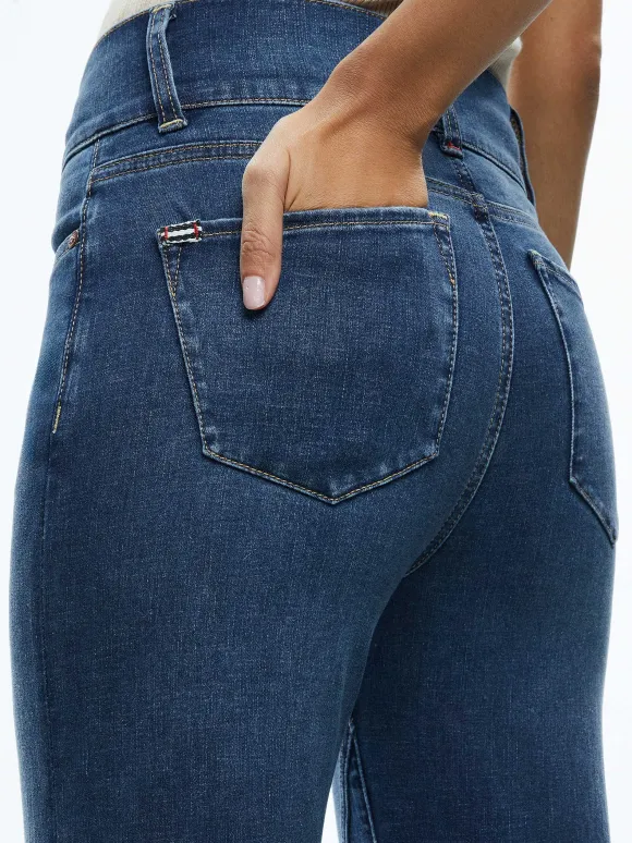 Beautiful Seamed Wide Leg Jean | Alice and Olivia Best Sale