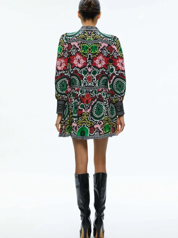 Bertha Blouson Sleeve Mini Dress | Alice and Olivia Sale