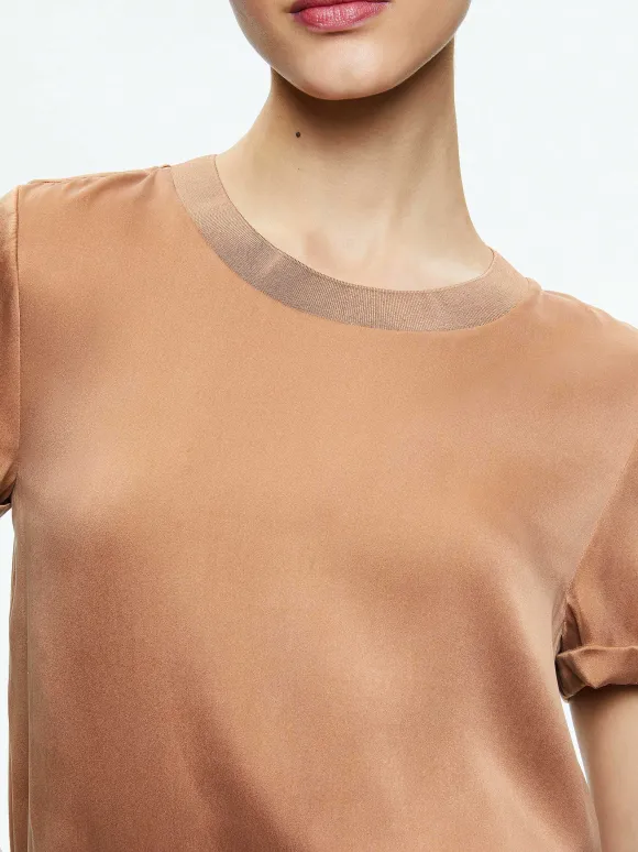 Braden Drop Shoulder Tee | Alice and Olivia Outlet