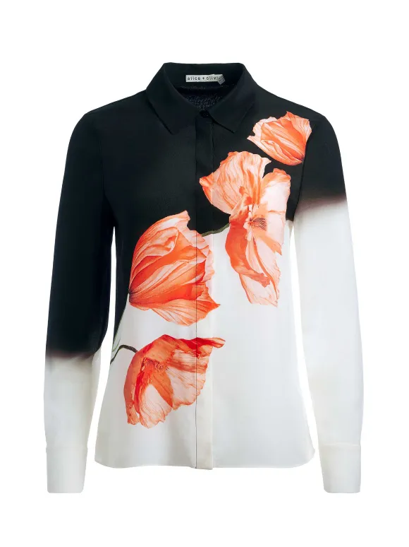 Brady Slim Button Down | Alice and Olivia Hot