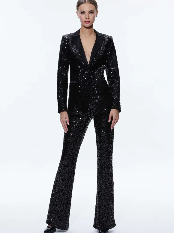 Breann Sequin Fitted Blazer | Alice and Olivia Hot