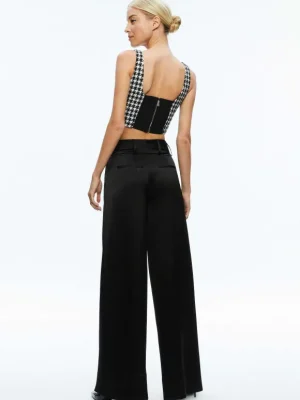 Breslin Corset Top + Donald Side Button Skirt | Alice and Olivia Flash Sale