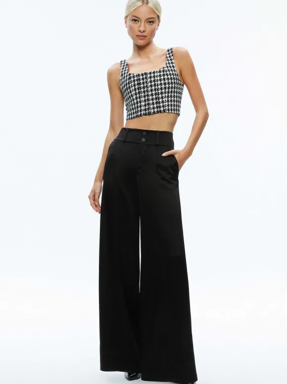 Breslin Corset Top + Donald Side Button Skirt | Alice and Olivia Flash Sale