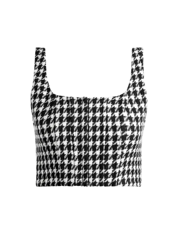 Breslin Corset Top + Donald Side Button Skirt | Alice and Olivia Flash Sale