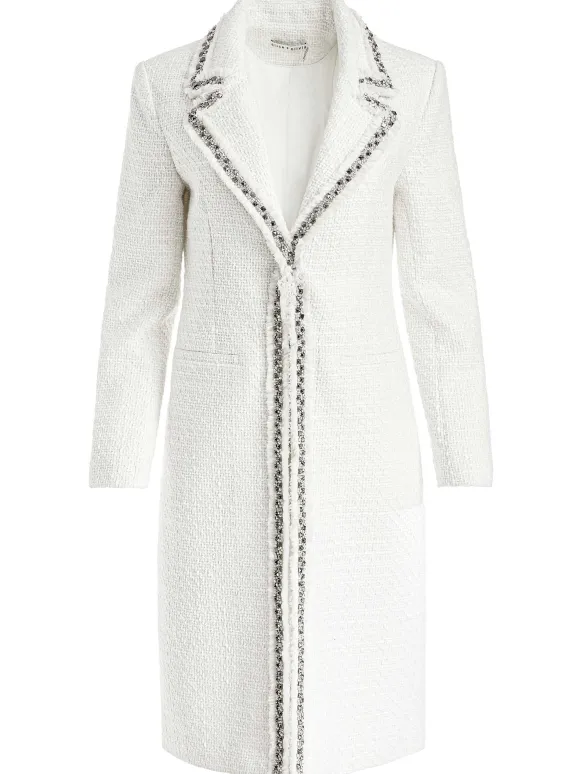 Bret Embellished Long Blazer | Alice and Olivia Store