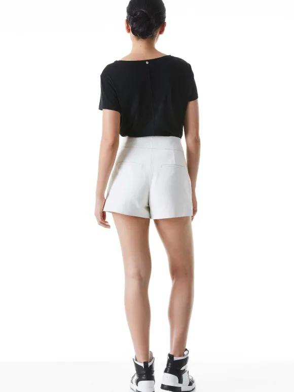 Cady High Waisted Leather Short | Alice and Olivia Fashion