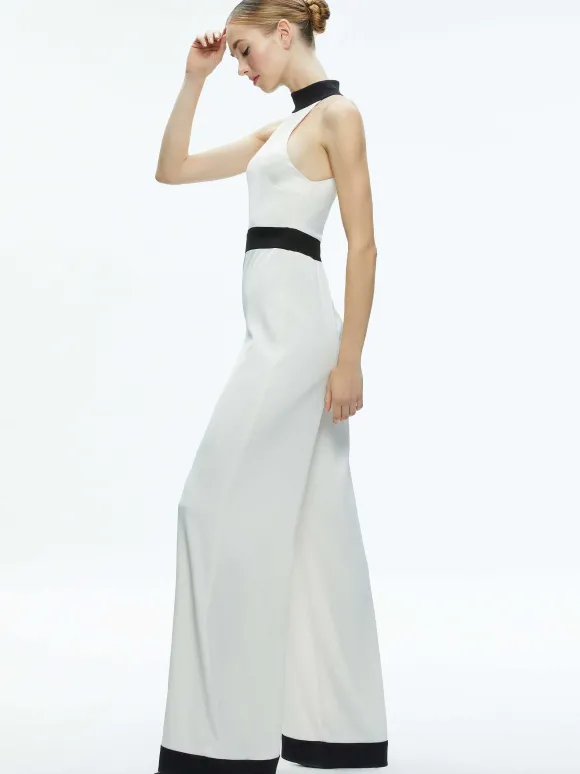 Cataline High Neck Wide Leg Jumpsuit | Alice and Olivia Flash Sale