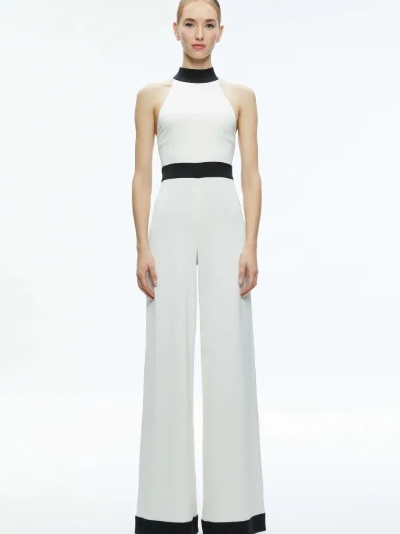 Cataline High Neck Wide Leg Jumpsuit | Alice and Olivia Flash Sale
