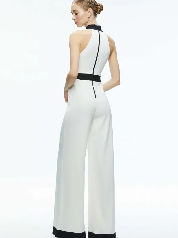 Cataline High Neck Wide Leg Jumpsuit | Alice and Olivia Flash Sale
