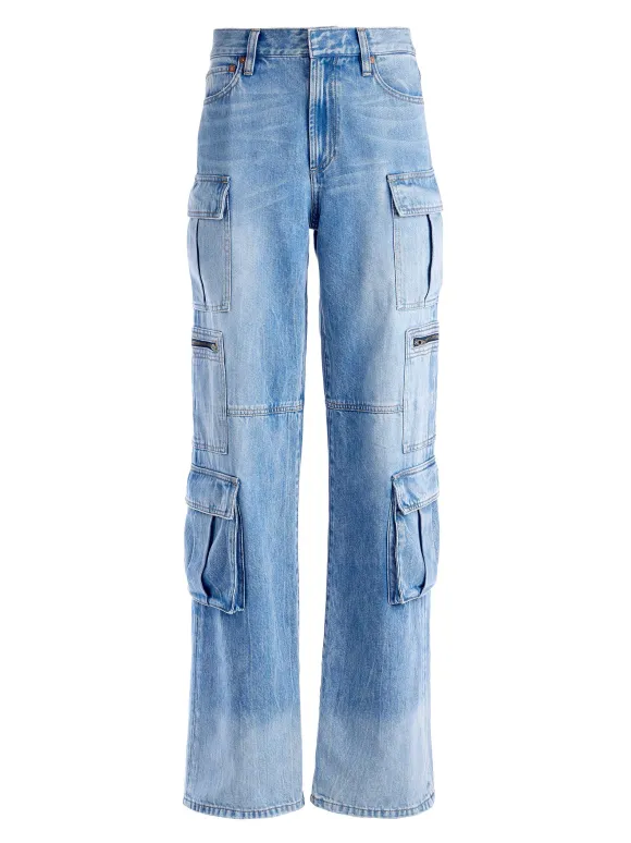 Cay Baggy Cargo Jeans | Alice and Olivia Shop