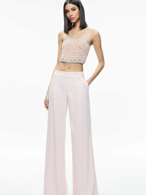 Ceresi Embellished Spaghetti Strap Top | Alice and Olivia Store