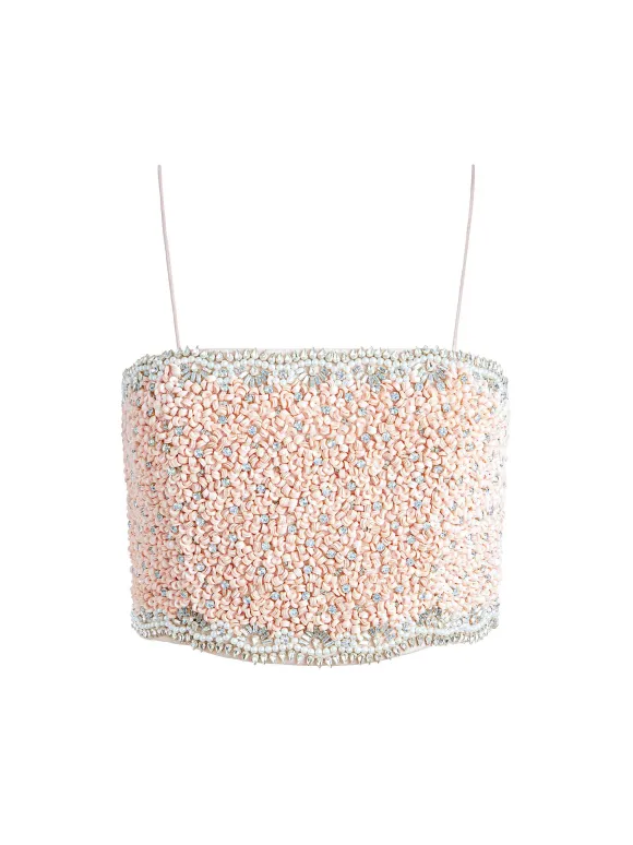 Ceresi Embellished Spaghetti Strap Top | Alice and Olivia Store