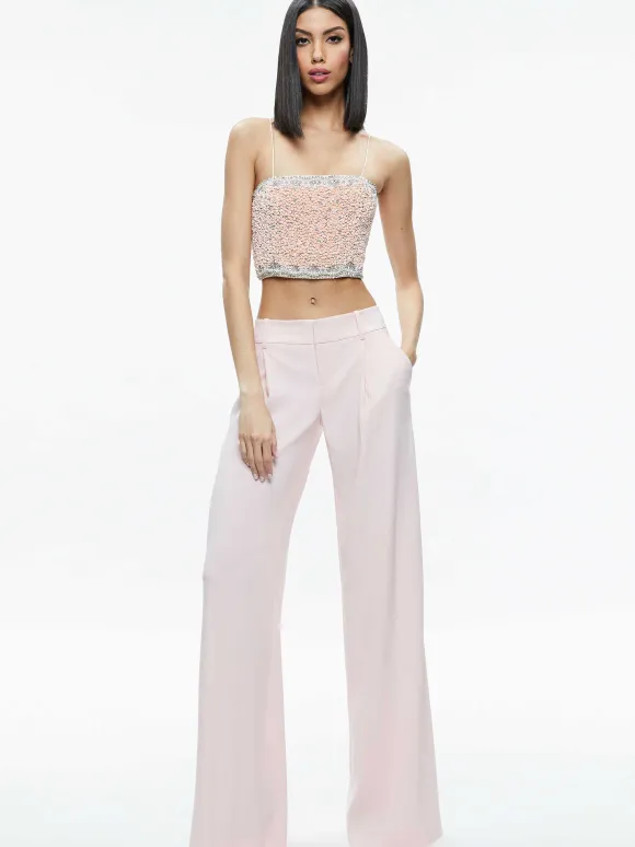Ceresi Embellished Spaghetti Strap Top | Alice and Olivia Store