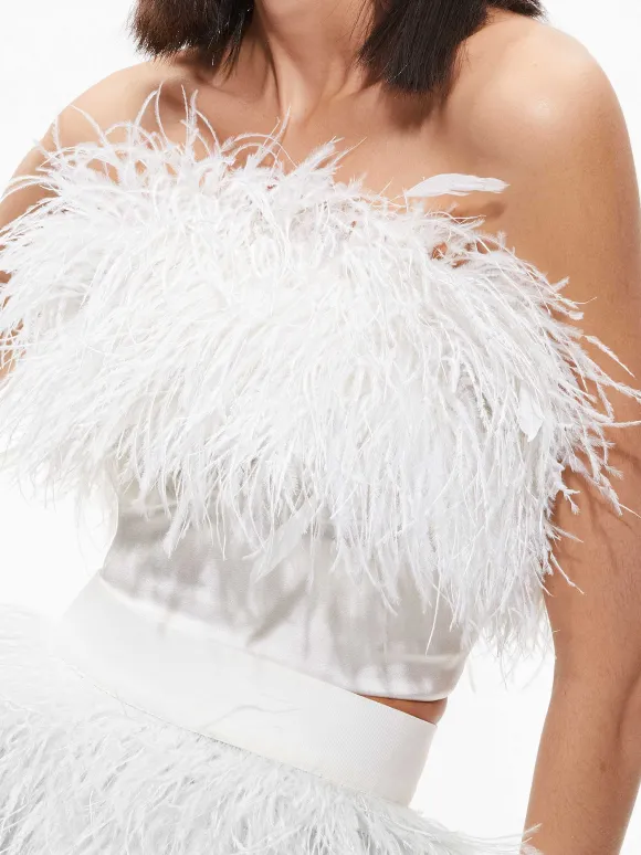 Ceresi Feather Top | Alice and Olivia Sale