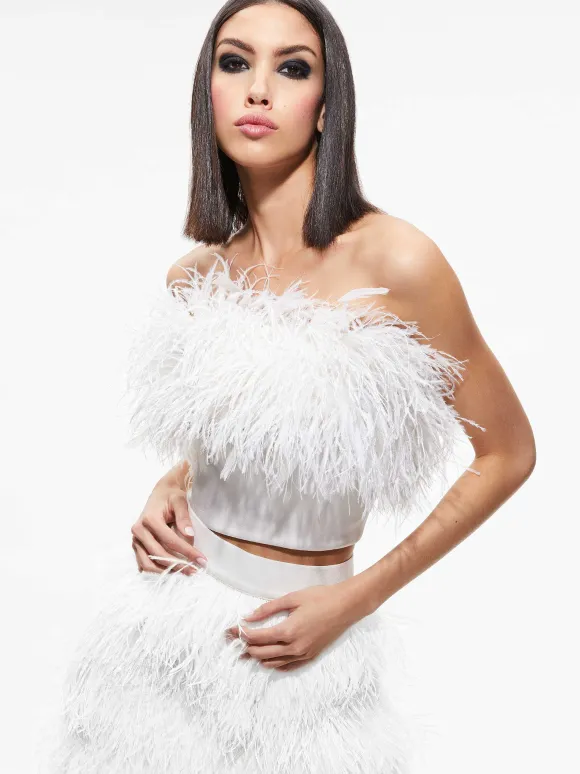 Ceresi Feather Top | Alice and Olivia Sale