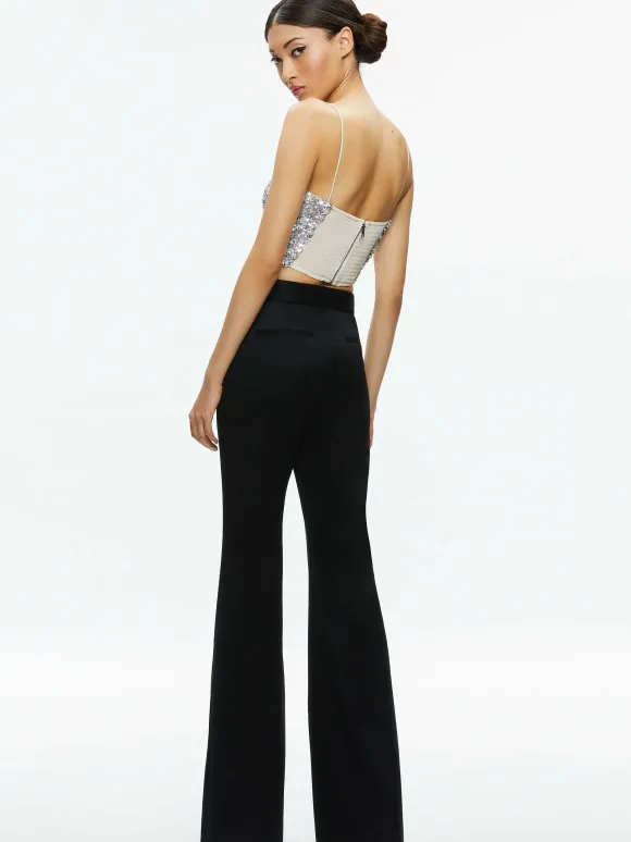 Ceresi Sequin Bandeau Crop Top | Alice and Olivia Store