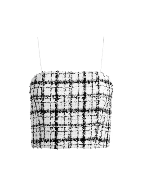 Ceresi Tweed Crop Top | Alice and Olivia Discount