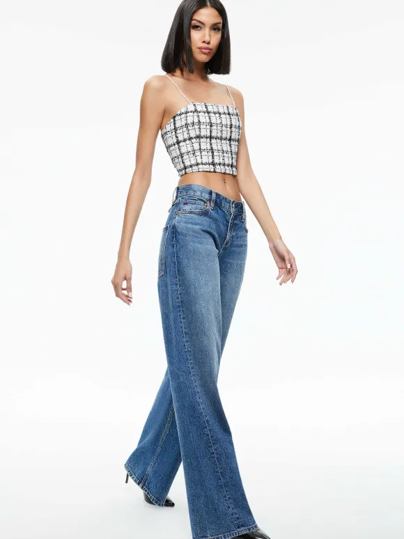 Ceresi Tweed Crop Top | Alice and Olivia Discount