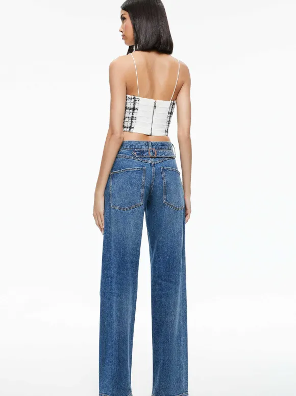 Ceresi Tweed Crop Top | Alice and Olivia Discount