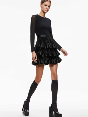 Chara Tiered Ruffle Mini Dress | Alice and Olivia Cheap