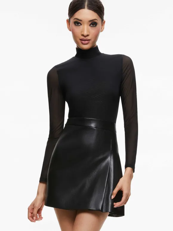Chara Vegan Leather Mini Dress | Alice and Olivia Online