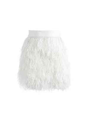 Cina Feather Mini Skirt | Alice and Olivia Sale