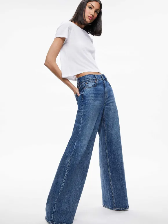 Cindy Classic Cropped Tee | Alice and Olivia Cheap
