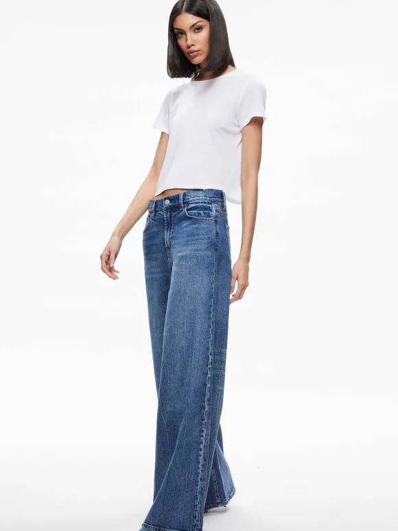 Cindy Classic Cropped Tee | Alice and Olivia Cheap