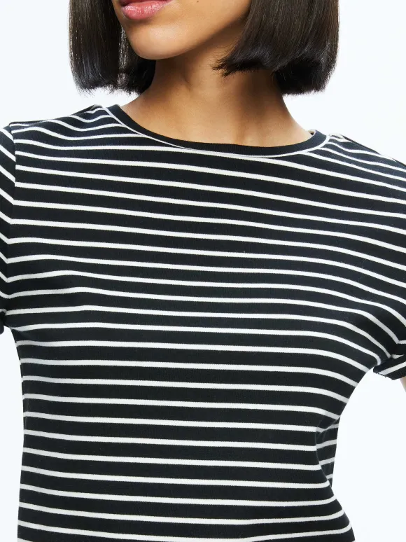Cindy Classic Cropped Tee | Alice and Olivia Online
