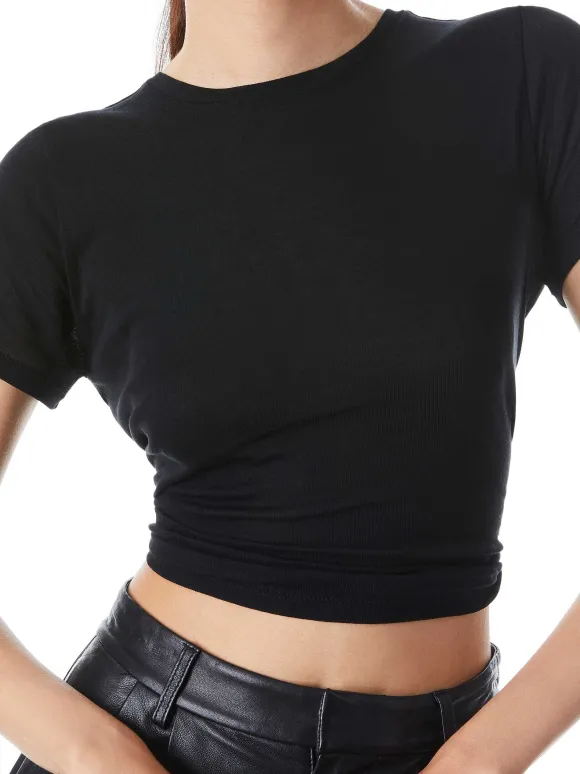 Cindy Classic Cropped Tee | Alice and Olivia Best