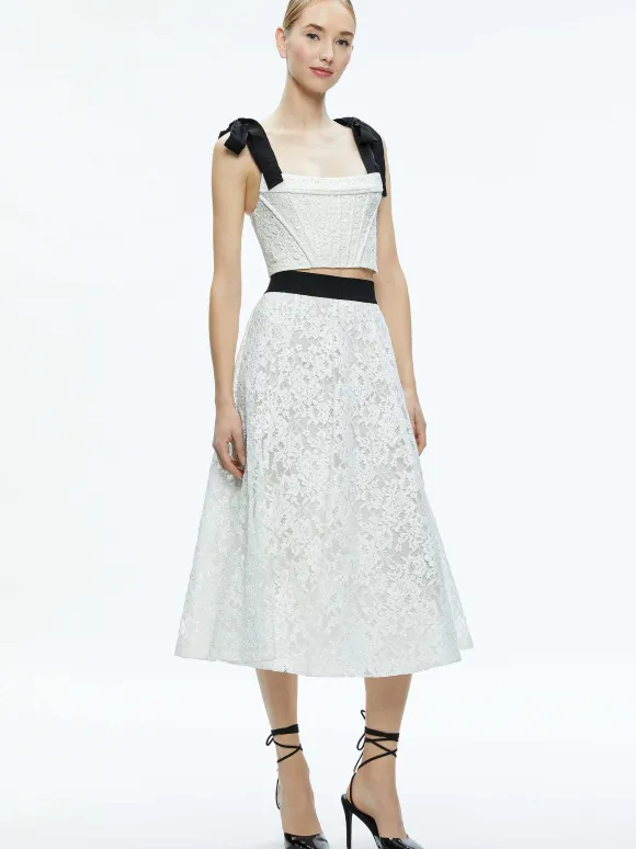 Clara Bow Strap Bustier Crop Top | Alice and Olivia Discount