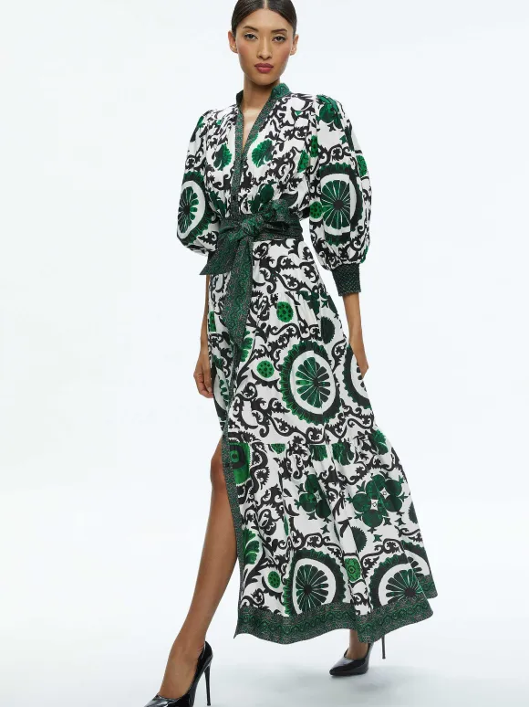 Cora Volume Tiered Shirt Dress | Alice and Olivia Discount