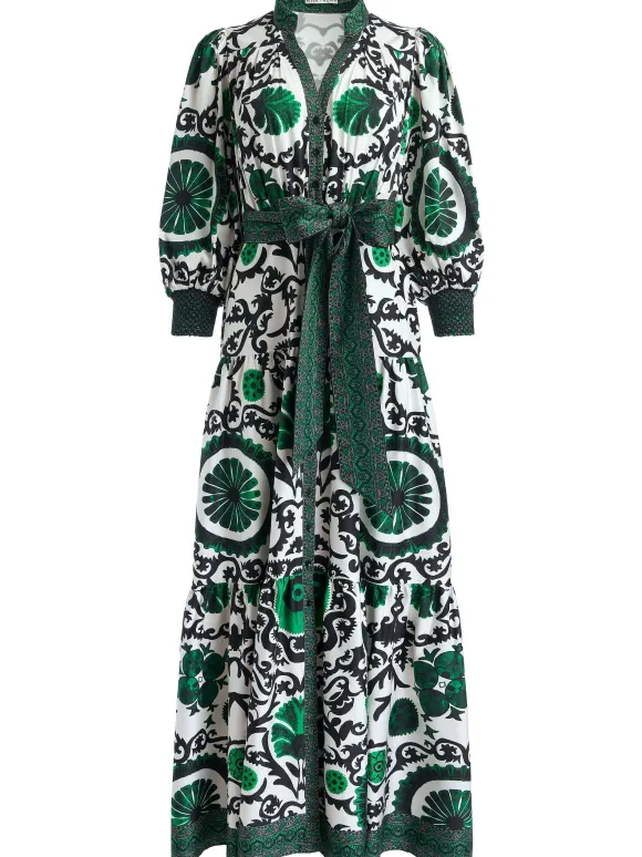 Cora Volume Tiered Shirt Dress | Alice and Olivia Discount
