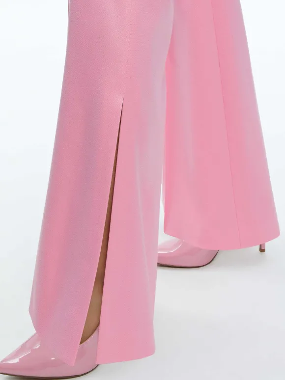 Danette High Rise Flare Slit Trouser | Alice and Olivia Outlet