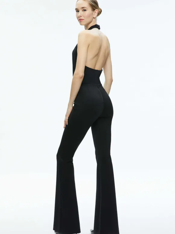 Dani Halter Deep Cowl Neck Bodysuit | Alice and Olivia Store